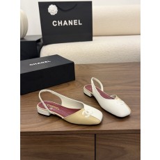 샤넬(CHANEL) 투톤 사각코 슬링백 샌들 신발
