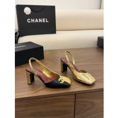 샤넬(CHANEL) 투톤 사각코 슬링백 샌들 신발