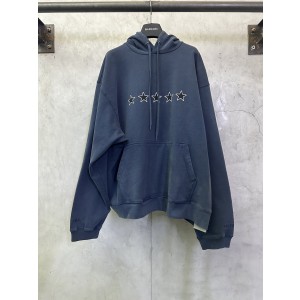 발렌시아가(BALENCIAGA) 오성 자수 로고 후드티 의류