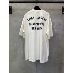생로랑(Saint Laurent) 뉴욕 레터링 반팔 티셔츠 의류