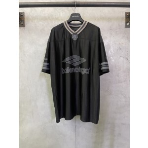 발렌시아가(Balenciaga) 럭비 시리즈 V넥 반팔 티셔츠 의류