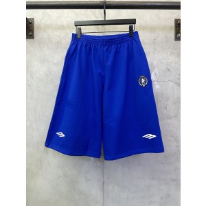 발렌시아가(Balenciaga) 풋볼 시리즈 자수 7부 스웻팬츠 의류