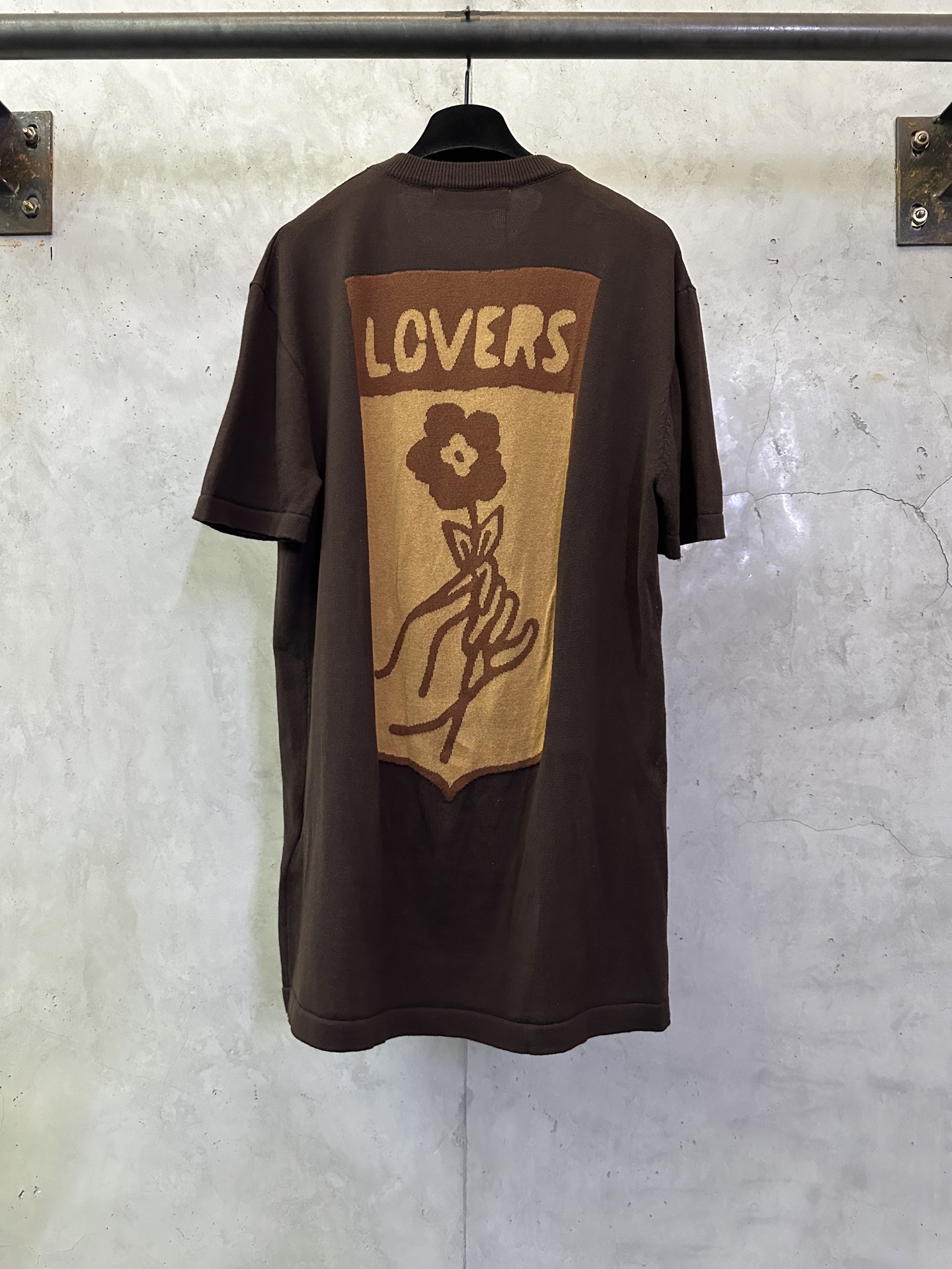 루이비통(LV) 플로럴 자카드 니트 반팔 티셔츠 의류