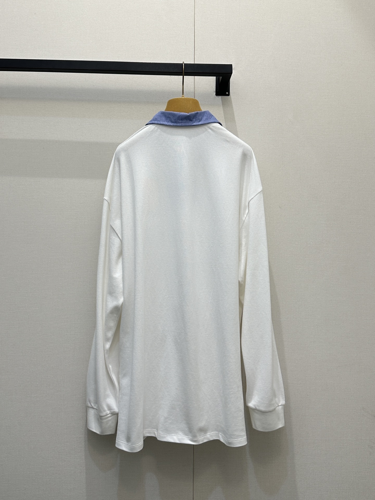 미우미우(Miu Miu) 체크 배색 레이어드 폴로 티셔츠 의류