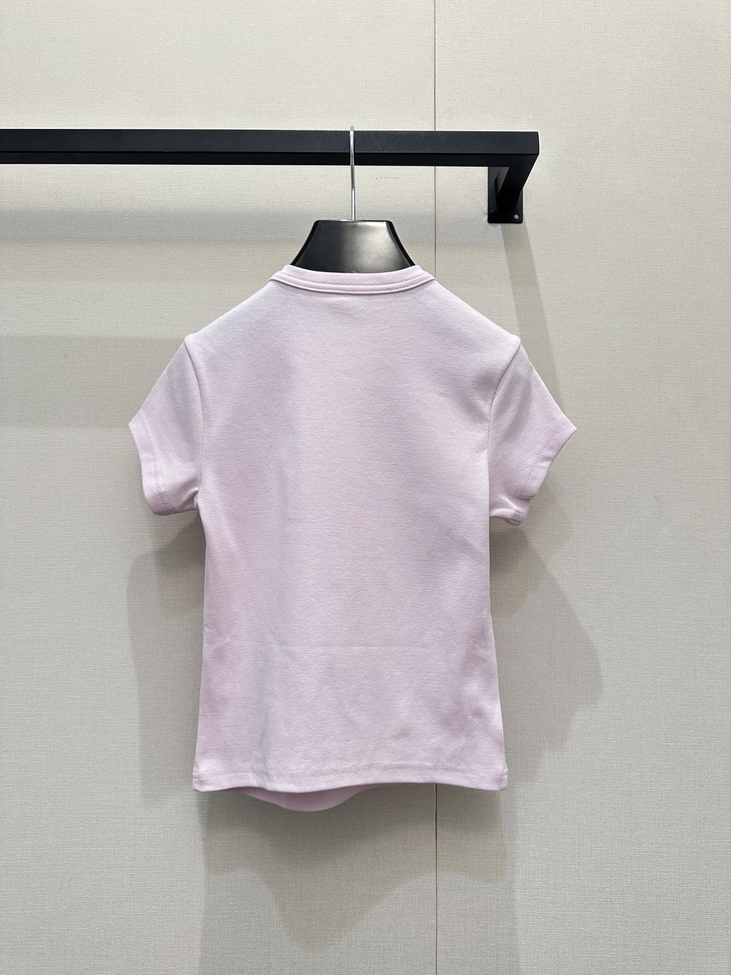 알렉산더 왕(Alexander Wang) 크리스탈 로고 크롭 반팔 티셔츠 의류