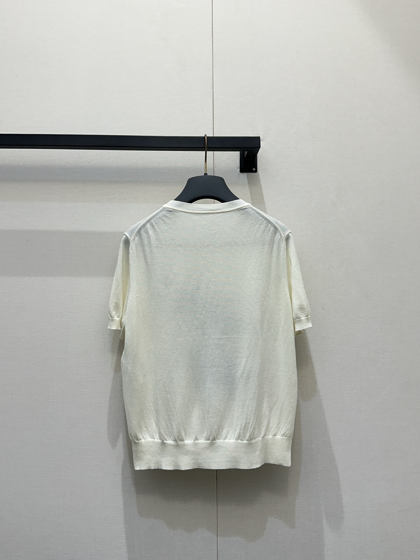 Dior CD 디올 플로럴 & 버터플라이 자수 반팔 니트 의류