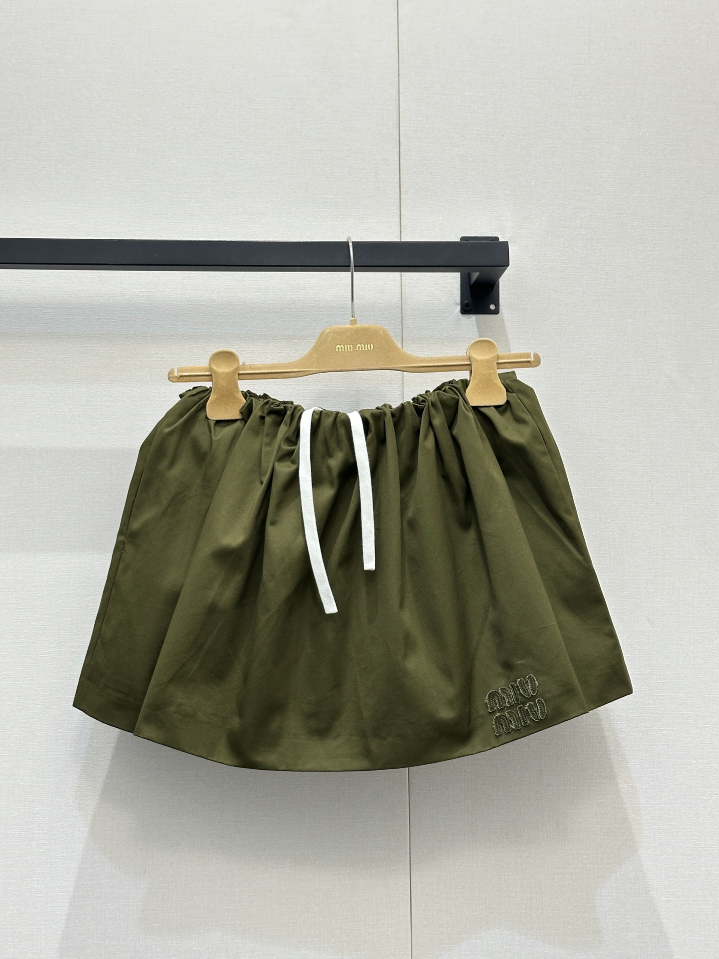 miumiu 미우미우 빈티지 프레피 올리브 그린 스커트 치마 의류