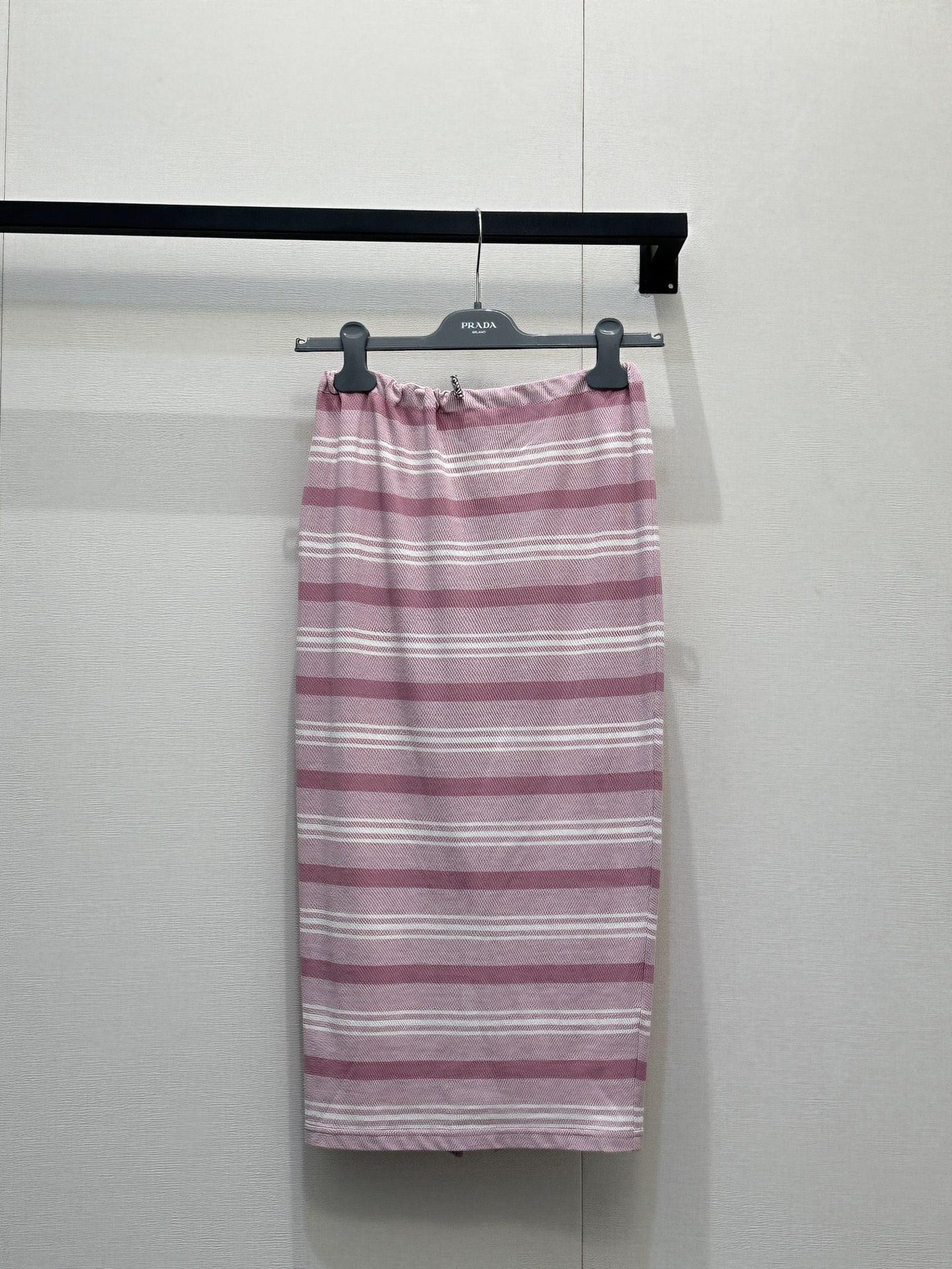 Prada 프라다 스트라이프 피케 코튼 미니 스커트 치마 의류