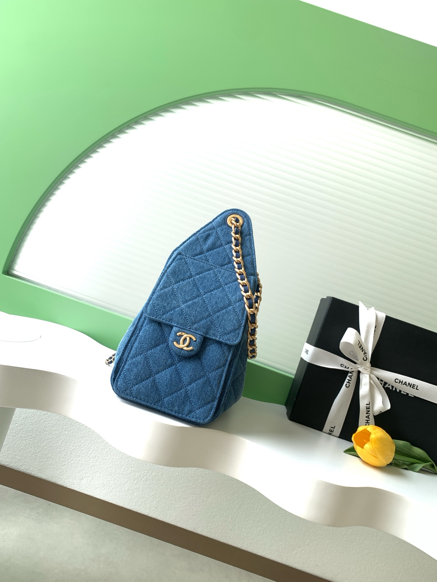 Chanel 샤넬 26P 빈티지 데님 호보백 가방 미디움