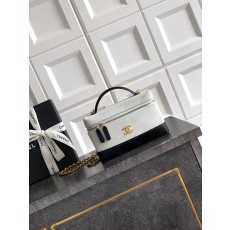 Chanel 샤넬 램스킨 & 스웨이드 '도시락' LP백 (블랙 & 라이트 그레이) 가방