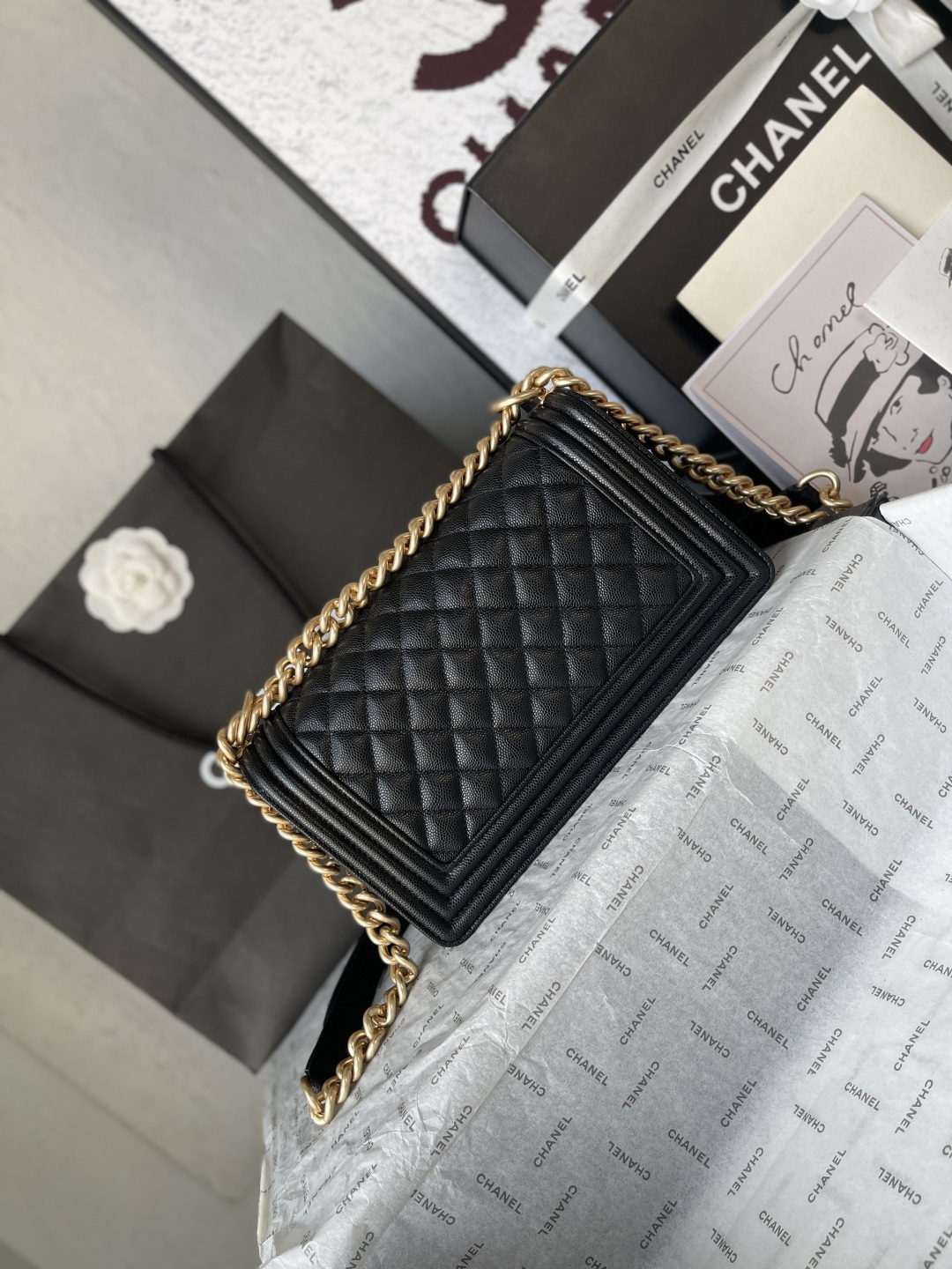 Chanel 샤넬 Classic Le Boy 캐비어 (A67086) 숄더백 가방