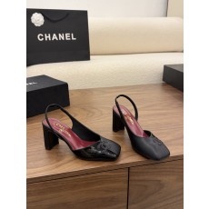 샤넬(CHANEL) 투톤 사각코 슬링백 샌들 신발