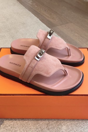 에르메스(HERMES) 스트랩 메탈 쪼리 슬리퍼 신발