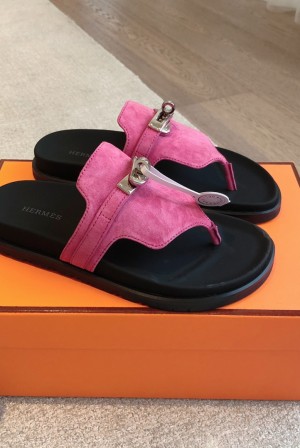 에르메스(HERMES) 스트랩 메탈 쪼리 슬리퍼 신발