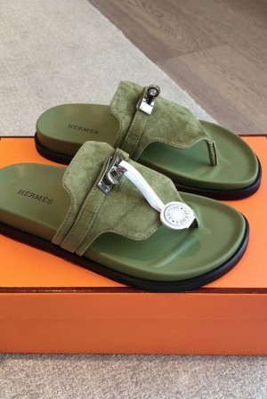 에르메스(HERMES) 스트랩 메탈 쪼리 슬리퍼 신발