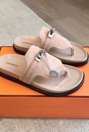 에르메스(HERMES) 스트랩 메탈 쪼리 슬리퍼 신발