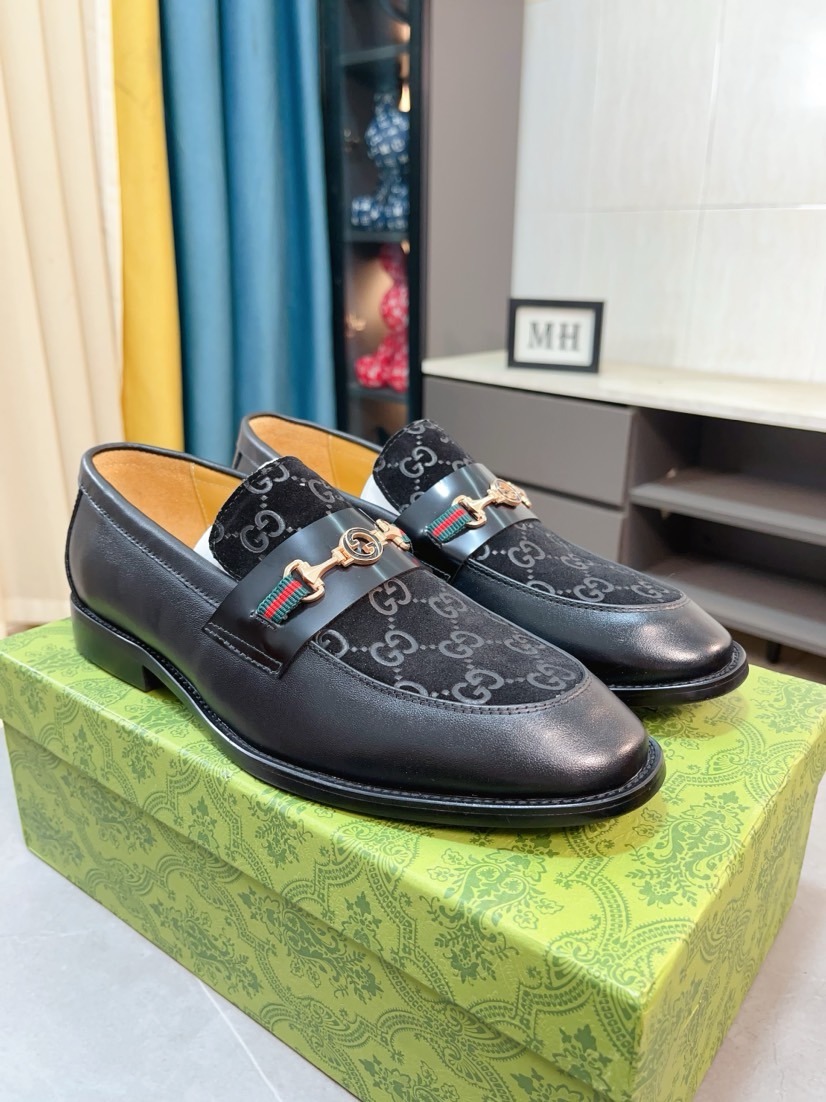 구찌(GUCCI) 이탈리아 임포트 오스트리치 패턴 슈즈 로퍼 구두 신발