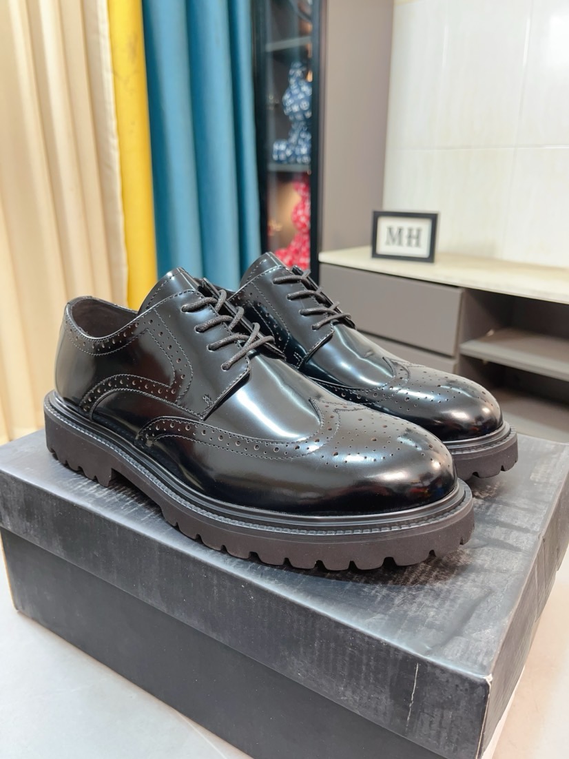 프라다(PRADA) 프리미엄 에어솔 카프스킨 슈즈 구두 신발