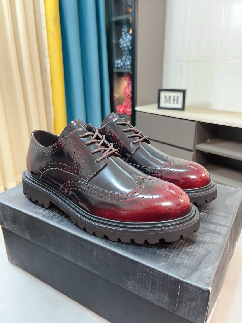 프라다(PRADA) 프리미엄 에어솔 카프스킨 슈즈 구두 신발