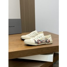 발렌시아가(Balenciaga) 프린지 데님 & GG 캔버스 스니커즈 신발