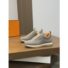 에르메스(Hermes) 나파 & 스톤 패턴 가죽 믹스 스니커즈 신발