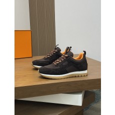 에르메스(Hermes) 나파 & 스톤 패턴 가죽 믹스 스니커즈 신발