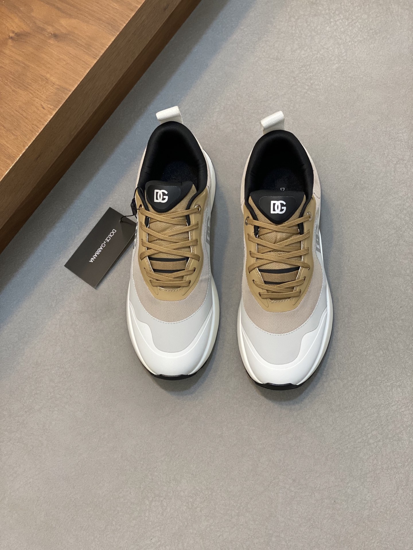 돌체앤가바나(D&G) Dolce&Gabbana 수입 소가죽 믹스 스니커즈 신발