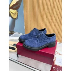 구찌(Gucci) 전면 풀그레인 카프스킨 플랫폼 슈즈 구두 신발