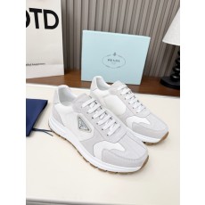프라다(Prada) 리나일론 & 스웨이드 믹스 스니커즈 신발