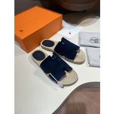 에르메스(Hermes) Antigua 안티구아 카프스킨 에스파듀 슬리퍼 샌들 신발