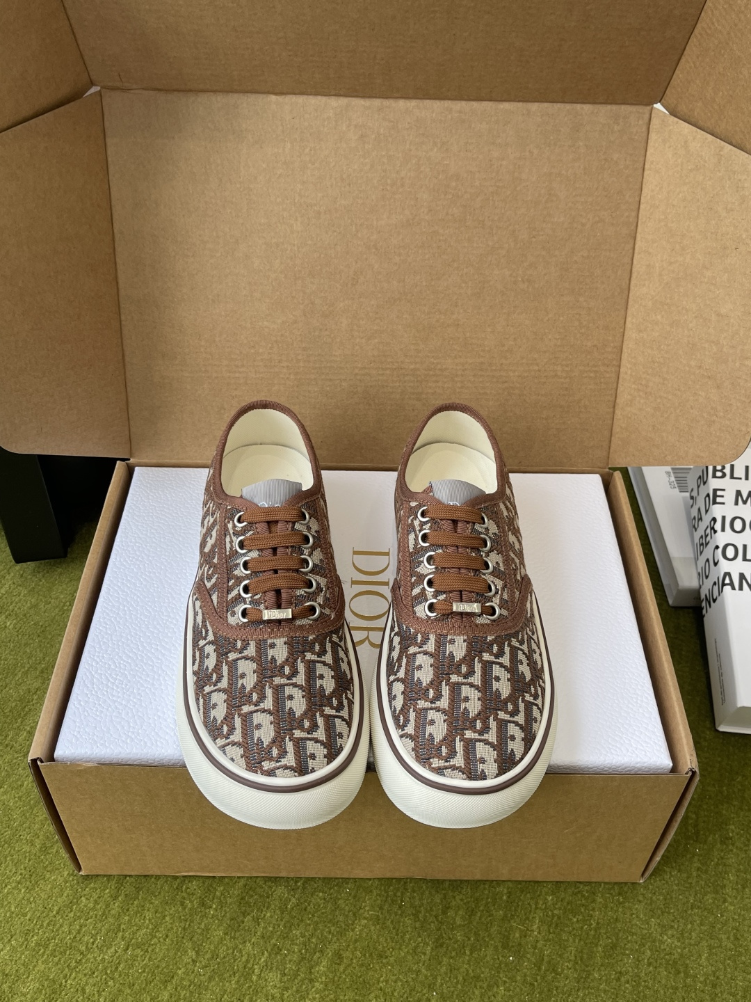 디올(Dior) Saltwind 자수 캔버스 스니커즈 신발