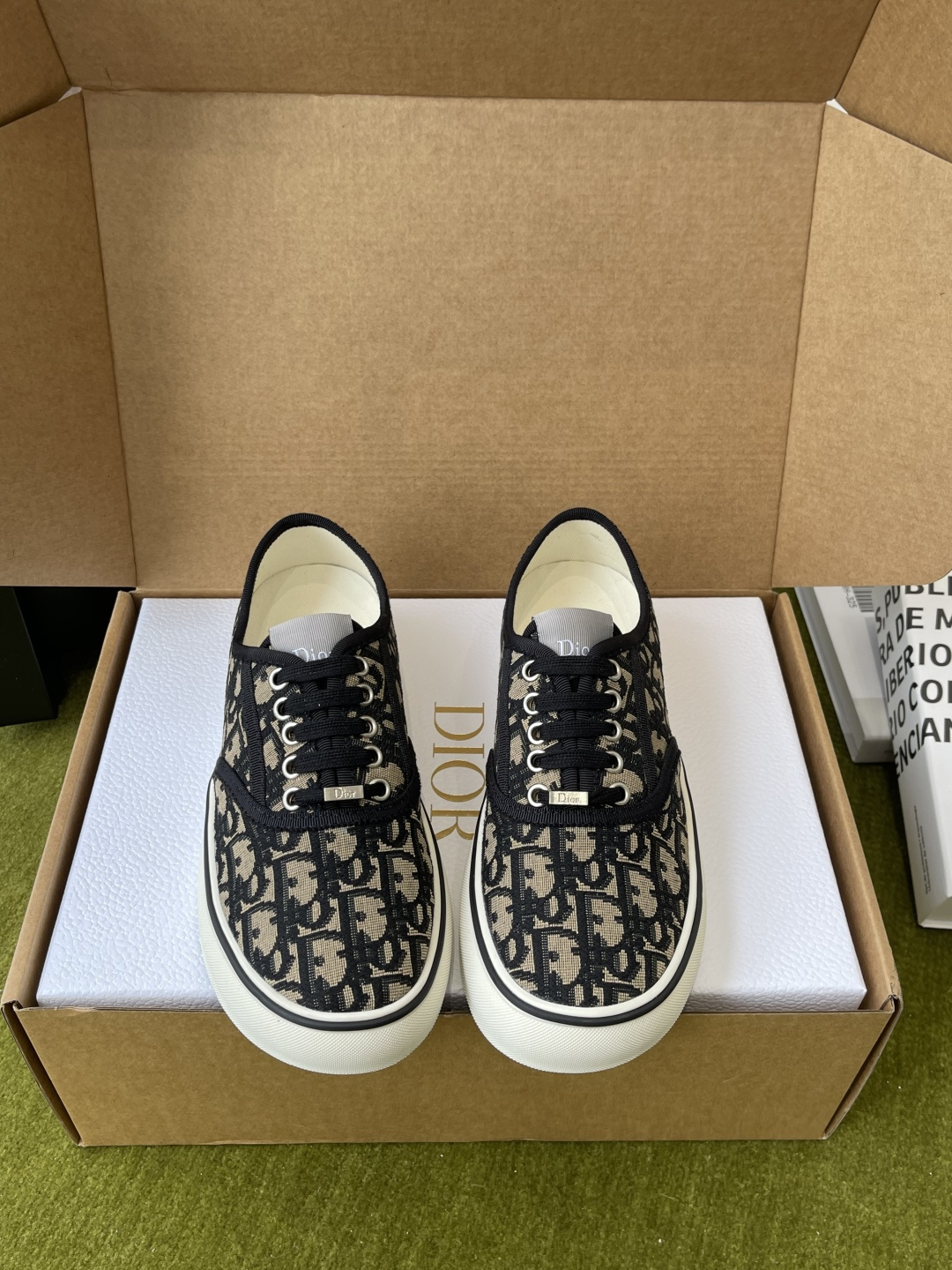 디올(Dior) Saltwind 자수 캔버스 스니커즈 신발