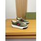 구찌(Gucci) 나파 카프스킨 & 토템 패브릭 스니커즈 신발