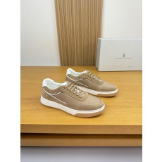 브루넬로 쿠치넬리(Brunello Cucinelli BC) 스웨이드 & 실크 캔버스 스니커즈 신발