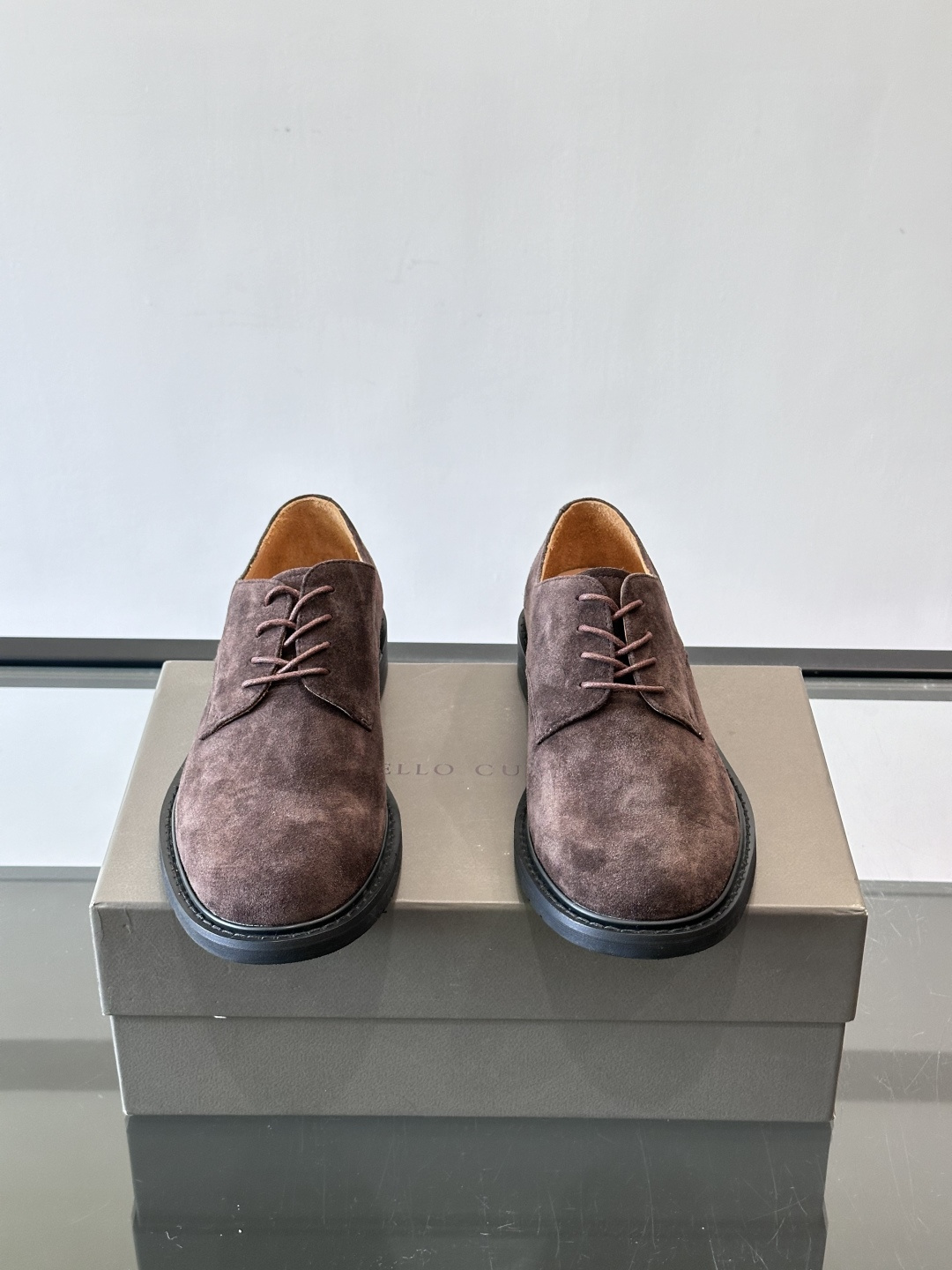 브루넬로 쿠치넬리 Brunello Cucinelli (BC) 클래식 카프스킨 캐주얼 슈즈 구두 신발