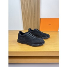 에르메스(Hermes) 실크 고광택 양가죽 스웨이드 스니커즈 신발