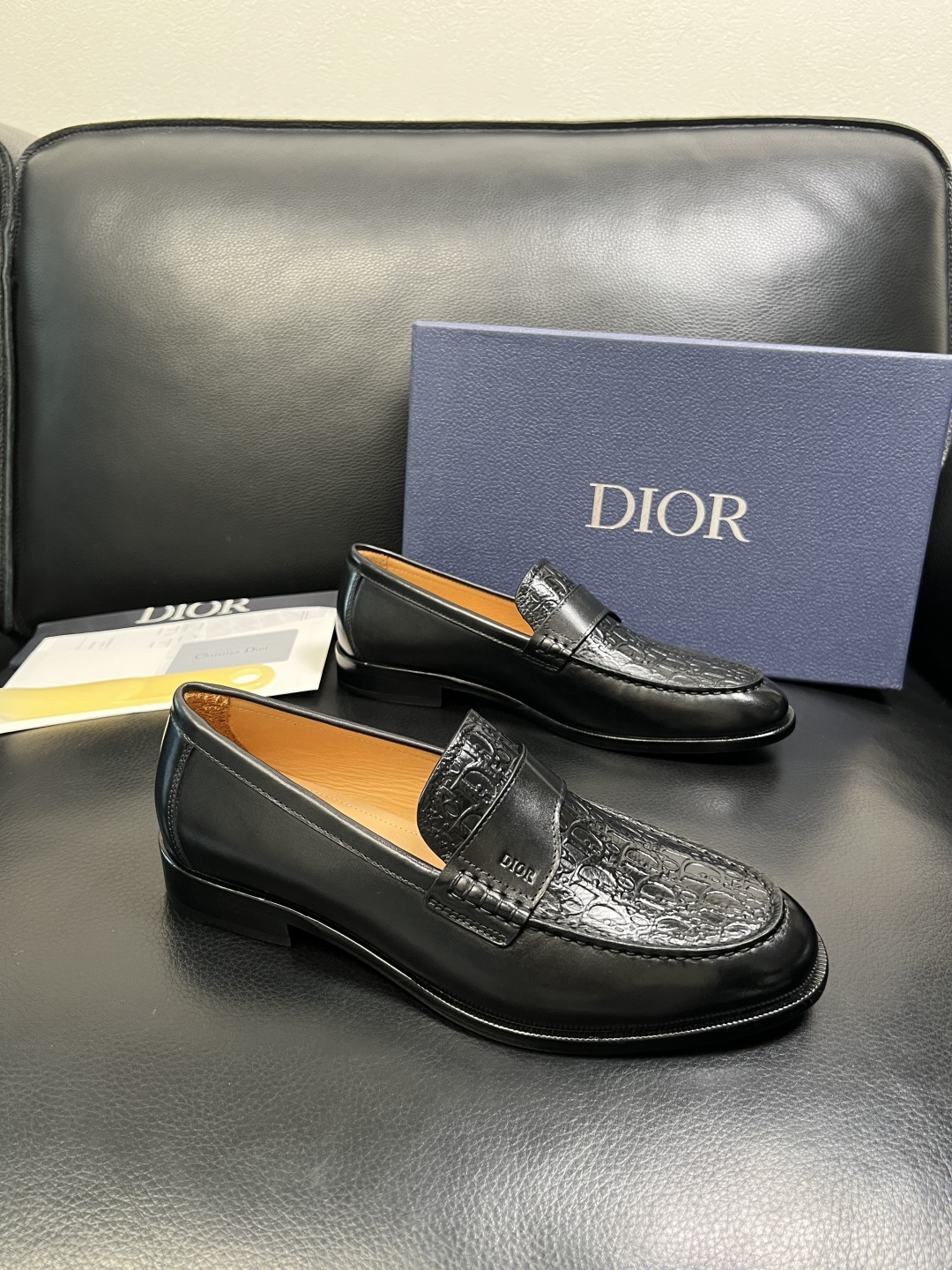 디올(Dior) 프리미엄 이탈리안 카프스킨 레더 슈즈 로퍼 구두 신발