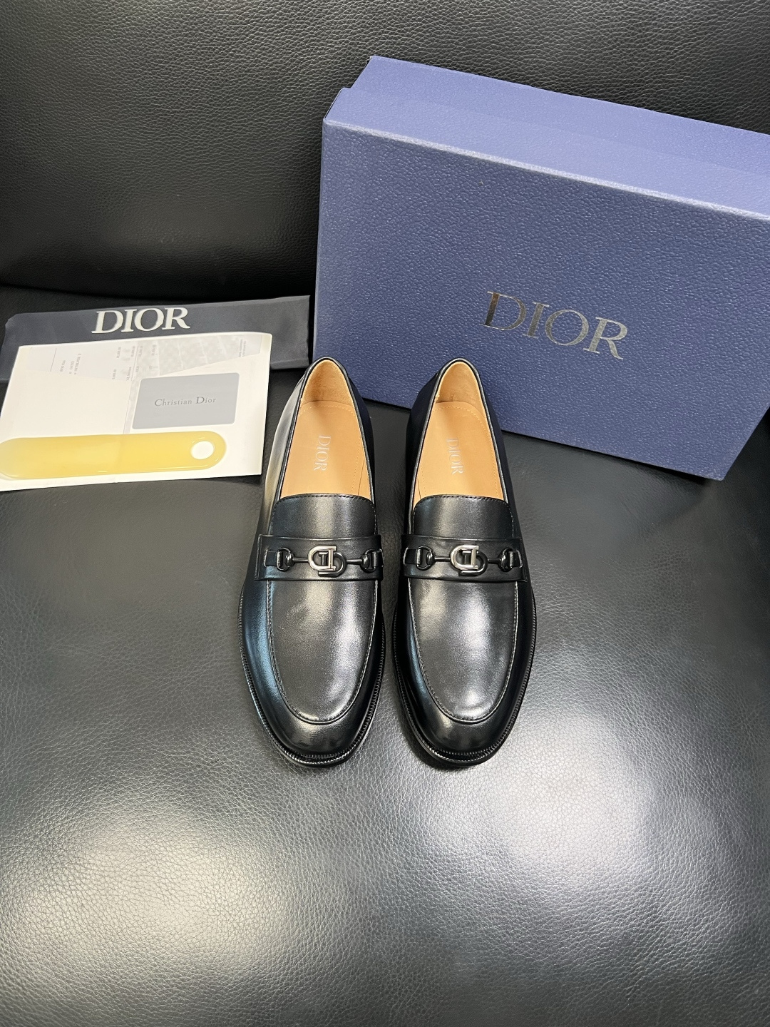 디올(Dior) 프리미엄 이탈리안 카프스킨 레더 슈즈 로퍼 구두 신발