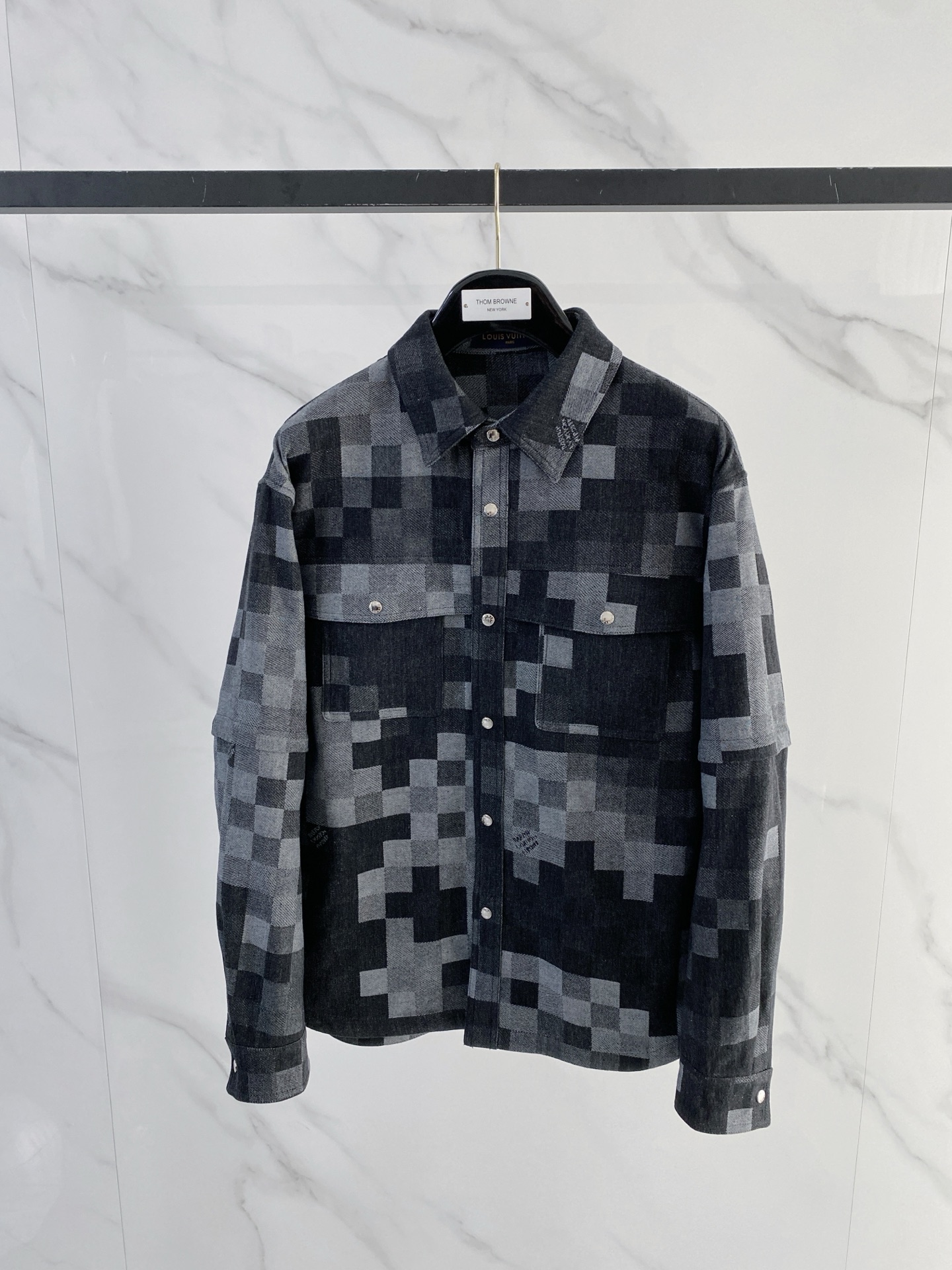 루이비통(LV) 소매 탈부착 데님 재킷 외투 의류