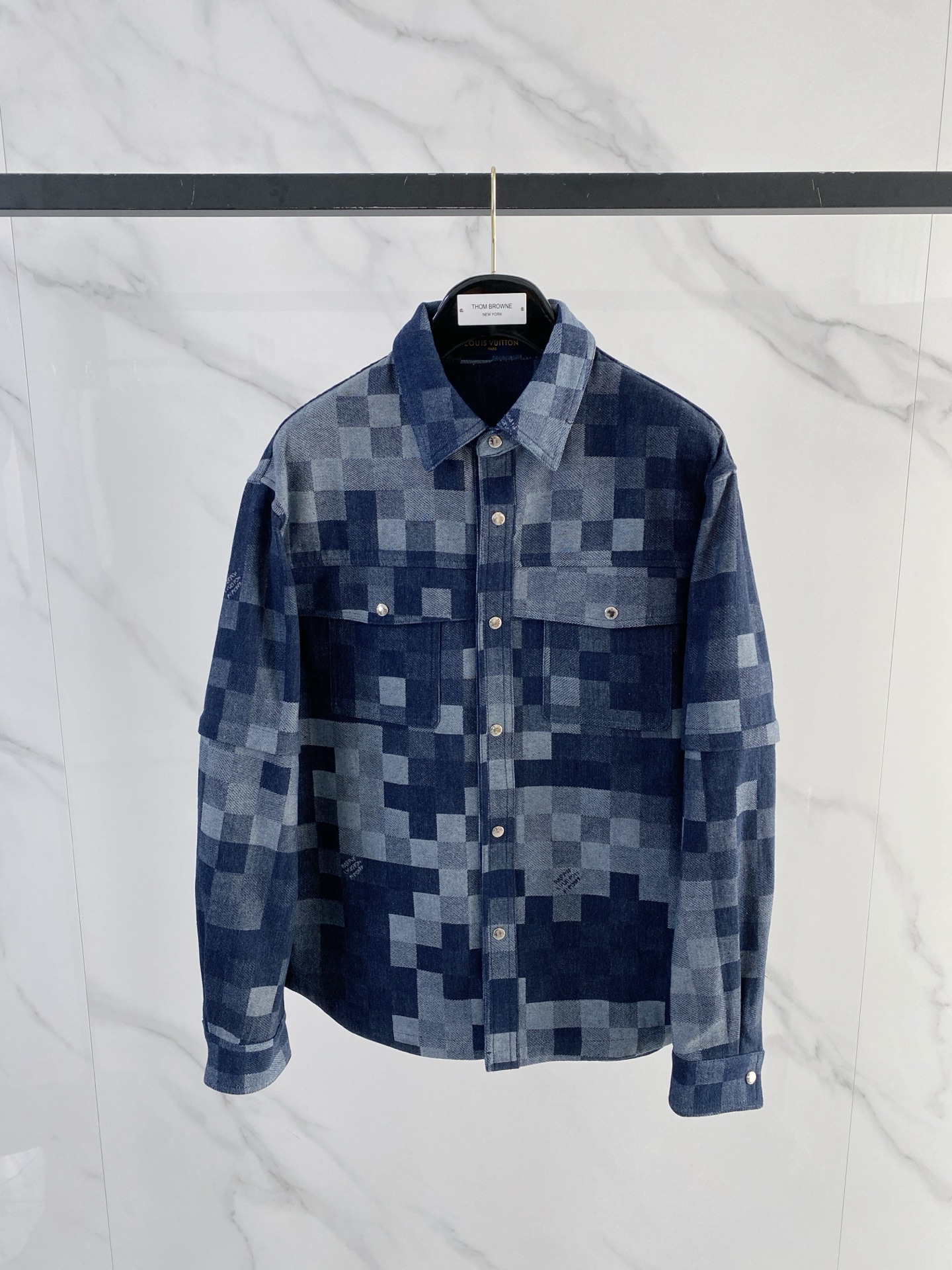 루이비통(LV) 소매 탈부착 데님 재킷 외투 의류