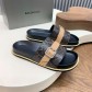 발렌시아가(Balenciaga) 빈티지 스네이크 패턴 버클 슬리퍼 샌들 신발