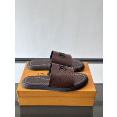 LV 루이비통 컬렉션 미니멀 플랫 슬라이드 슬리퍼 샌들 신발