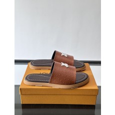 LV 루이비통 컬렉션 미니멀 플랫 슬라이드 슬리퍼 샌들 신발