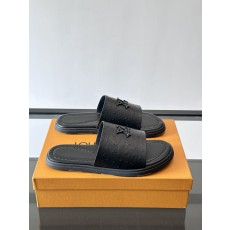 LV 루이비통 컬렉션 미니멀 플랫 슬라이드 슬리퍼 샌들 신발