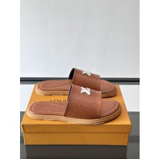 LV 루이비통 컬렉션 미니멀 플랫 슬라이드 슬리퍼 샌들 신발