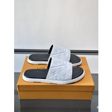 LV 루이비통 컬렉션 미니멀 플랫 슬라이드 슬리퍼 샌들 신발