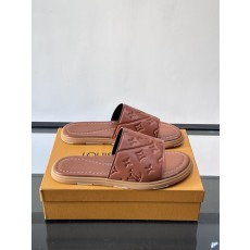 LV 루이비통 컬렉션 미니멀 플랫 슬라이드 슬리퍼 샌들 신발