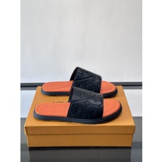 LV 루이비통 컬렉션 미니멀 플랫 슬라이드 슬리퍼 샌들 신발