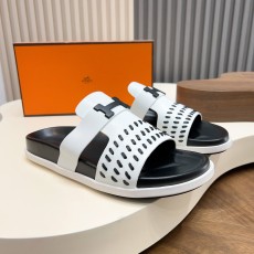 에르메스(Hermes) 수공예 가죽 스트랩 H-버클 샌들 슬리퍼 신발