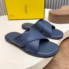 Fendi 펜디 시그니처 엠보싱 레더 샌들 슬리퍼 신발